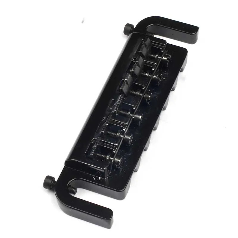 Flexible Wraparound Bridge Tailpiece Turn Over for Solid-Body LP SG Black