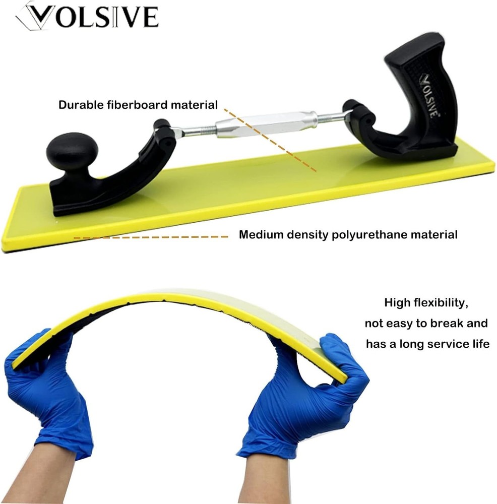 Adjustable 7x42cm Ergonomic Hand Sanding Block for Versatile DIY Projects