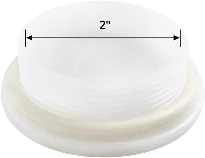 Reliable 2" Drum Bung Caps - 4 Pack for Secure 55 Gallon Liquid Storage