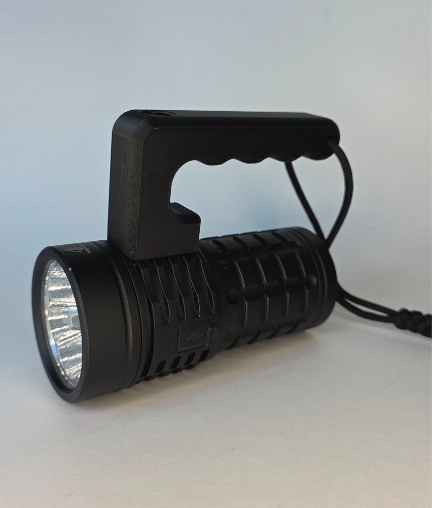 Handle for Sofirn Q8 Plus flashlight | 3D Printed in PETG
