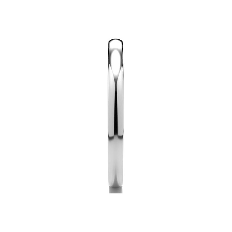 Solid Sterling Silver Ring Midi Thin Stacking, 2mm Polished Band, Sizes 6 to 10