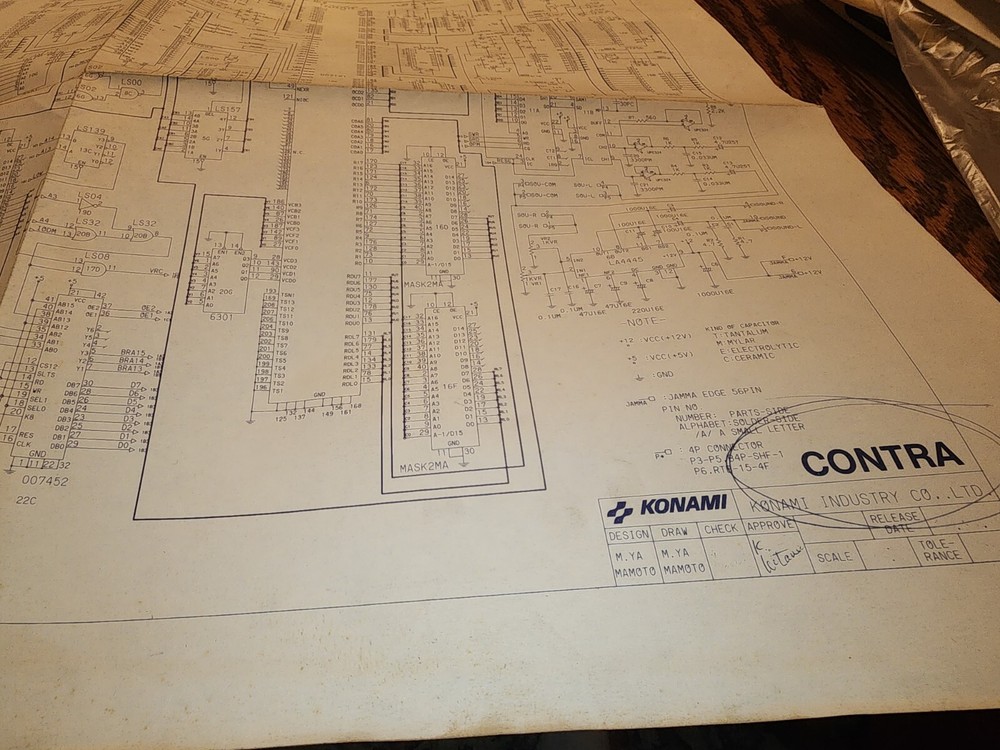Konami Contra Arcade Schematic