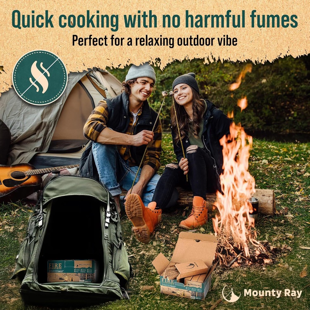 Fire Starter 35 pcs - Waterproof Fire Starter Sticks for Emergency Survival Kit