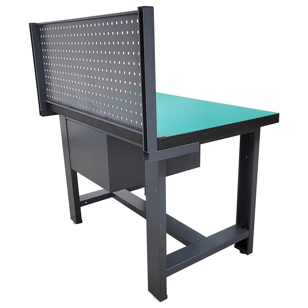 1T Heavy-duty Anti-static Assembly Line Work Table Industrial Workbench 2Drawer