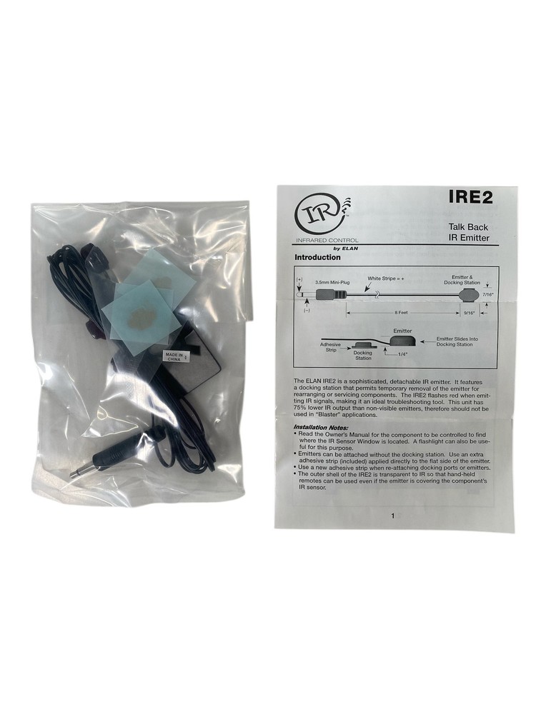 Elan IRE2 Talk-Back IR Emitter **New**