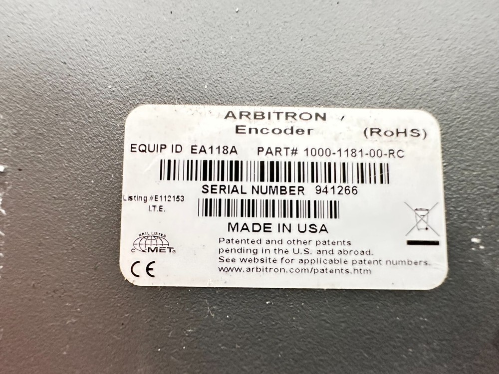 Arbitron 1180 Series Encoder EA118A / 1000-1181-00-RC