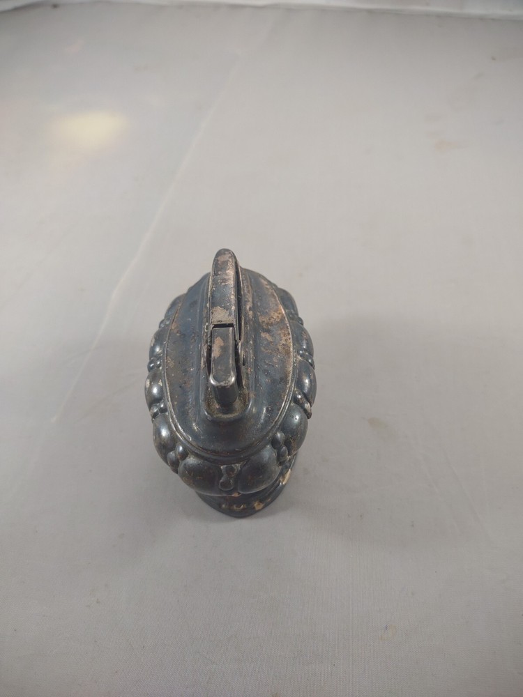 Ronson Crown silver plated 1950’s vintage table top lighter UNTESTED