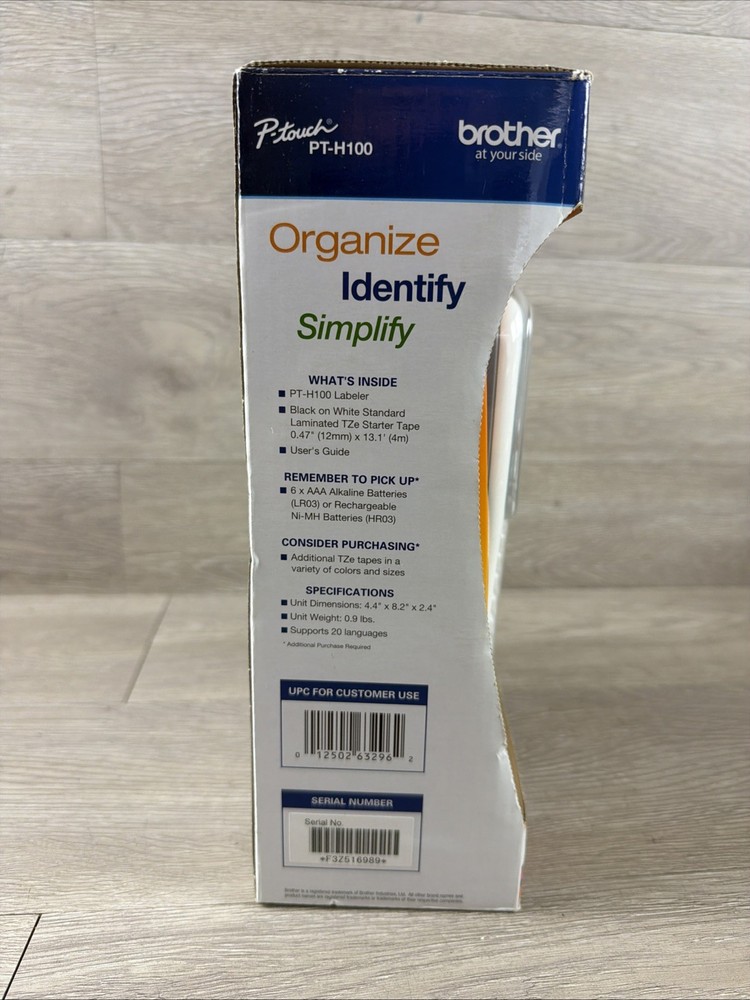 Brother P-Touch PT-H100 Label Thermal Printer