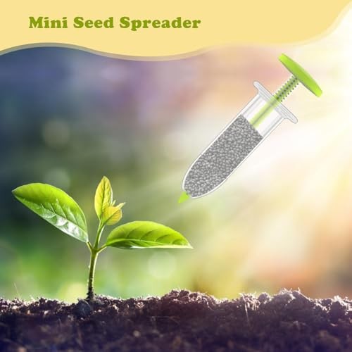 Mini Seed Spreader Set,6 PCS Small Garden Seed Planter Tool,Precise Sowing