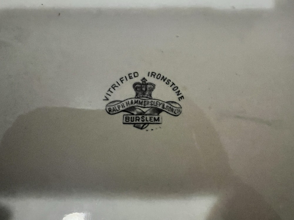 VINTAGE~ The Victoria" developing dish IRONSTONE