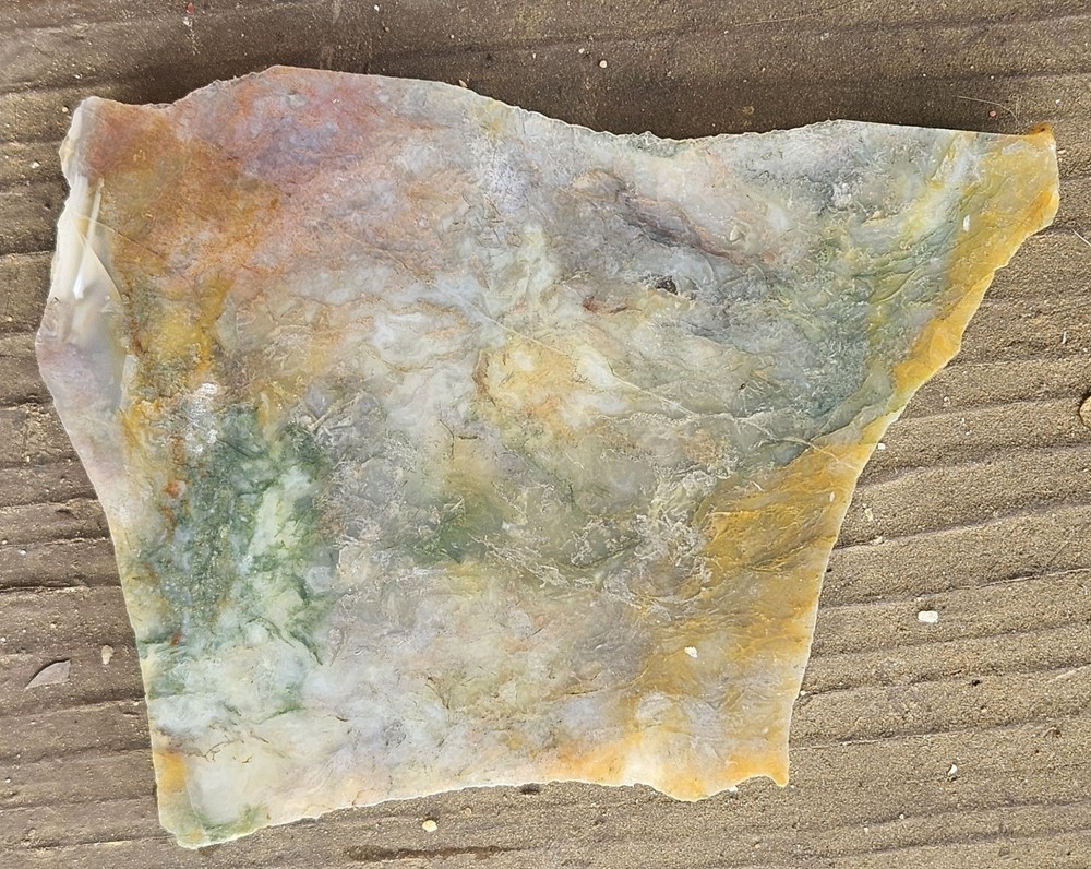 Moss Agate Lapidary Slab 141 Grams