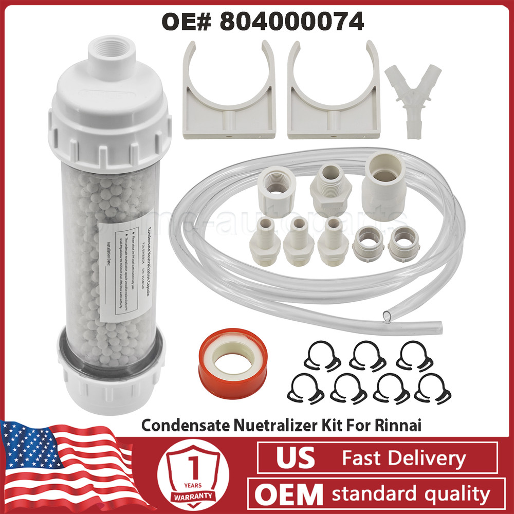 804000074 For Rinnai Condensate Neutralization Kit Water Heater Accessory New