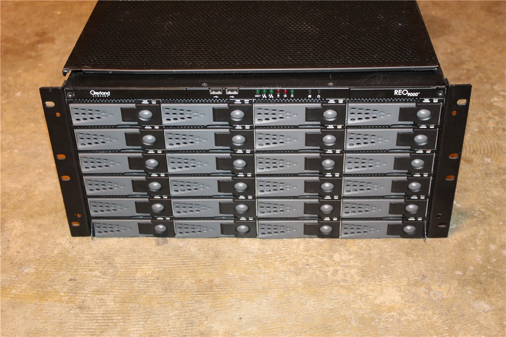 OVERLAND REO 9000 24 Bay Disk Storage Array Based Backup Server No HDD