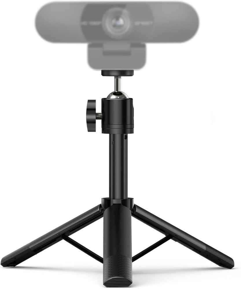 Webcam Tripod, Professional Webcam Mini Tripod, Adjustable Heights with 360° ...