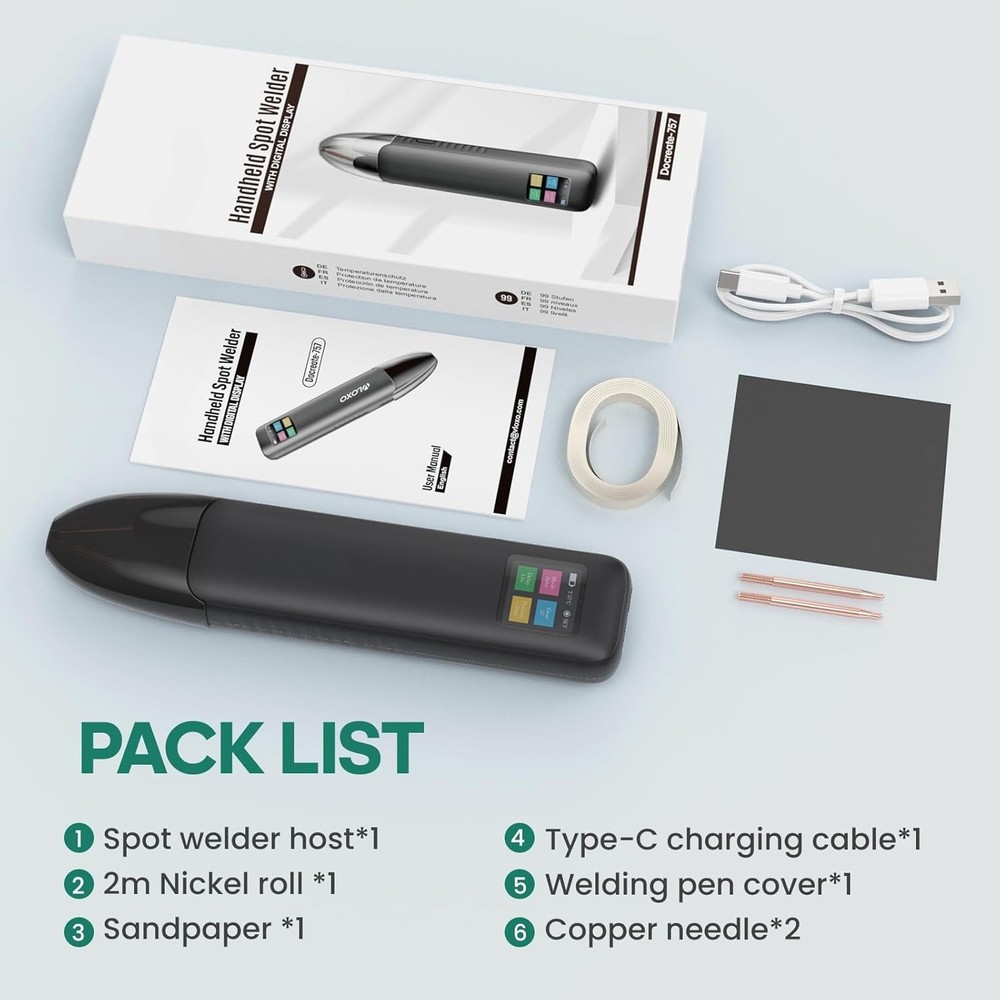 Battery Welding Machine with 99 Adjustable Settings Handheld Spot Welder