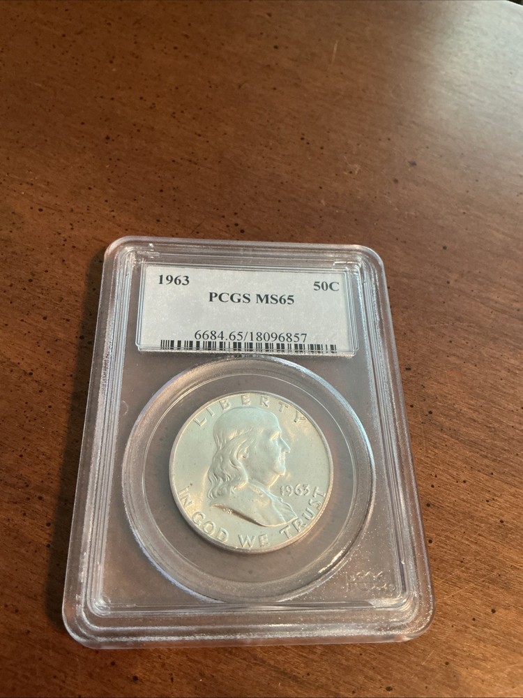 1963 Franklin Half Dollar PCGS MS65