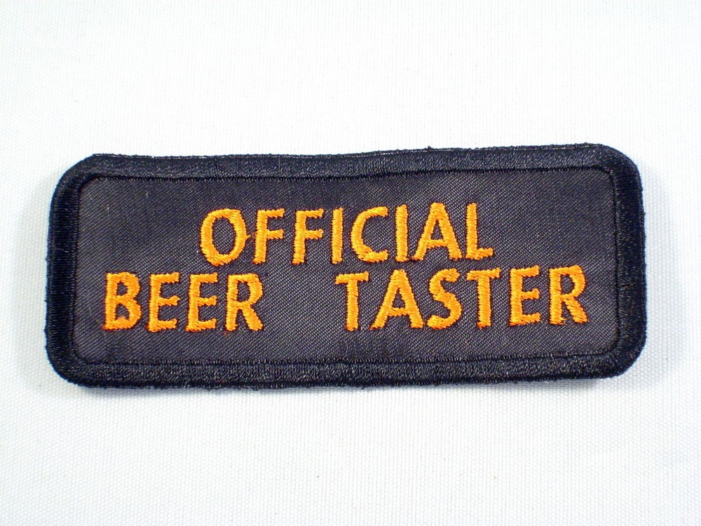 OFFICIAL BEER TASTER Biker Vest Motorcycle Patch