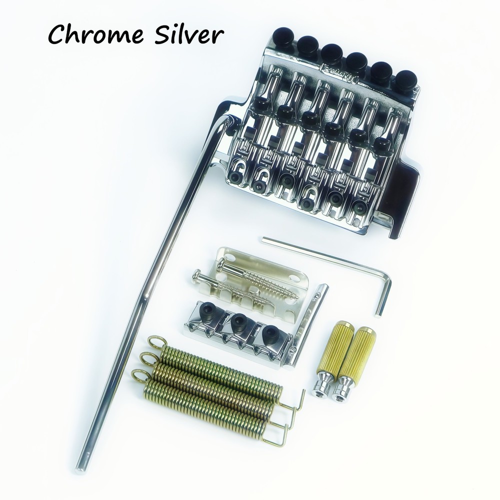 iB Edge  Chrome Silver Floyd Rose Treble Bridge
