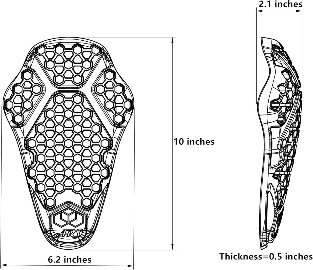 High Performance Motorcycle Knee Inserts - Breathable, Comfortable Protection