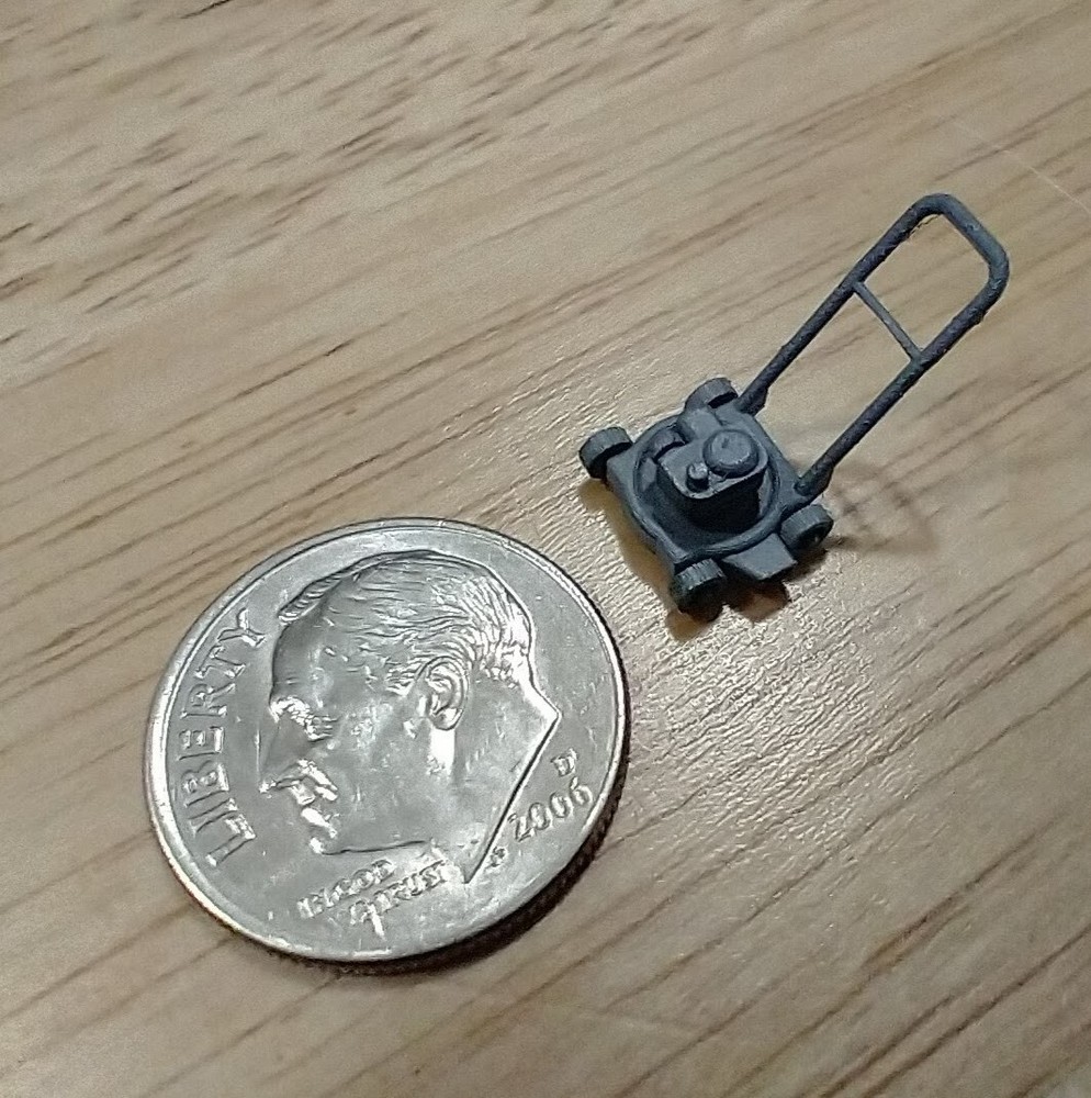 HO Push Mower-Set of 4 - 3D Printed