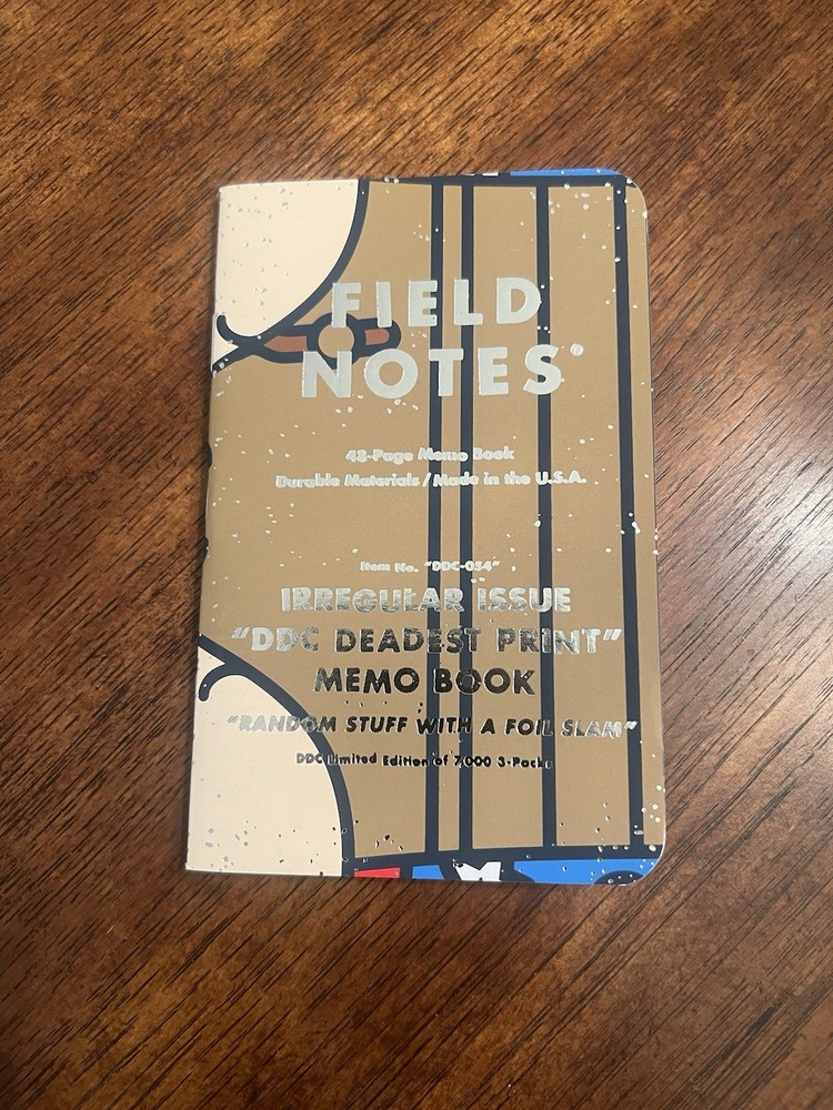 Field Notes Single Notebook DDC Deadest Print