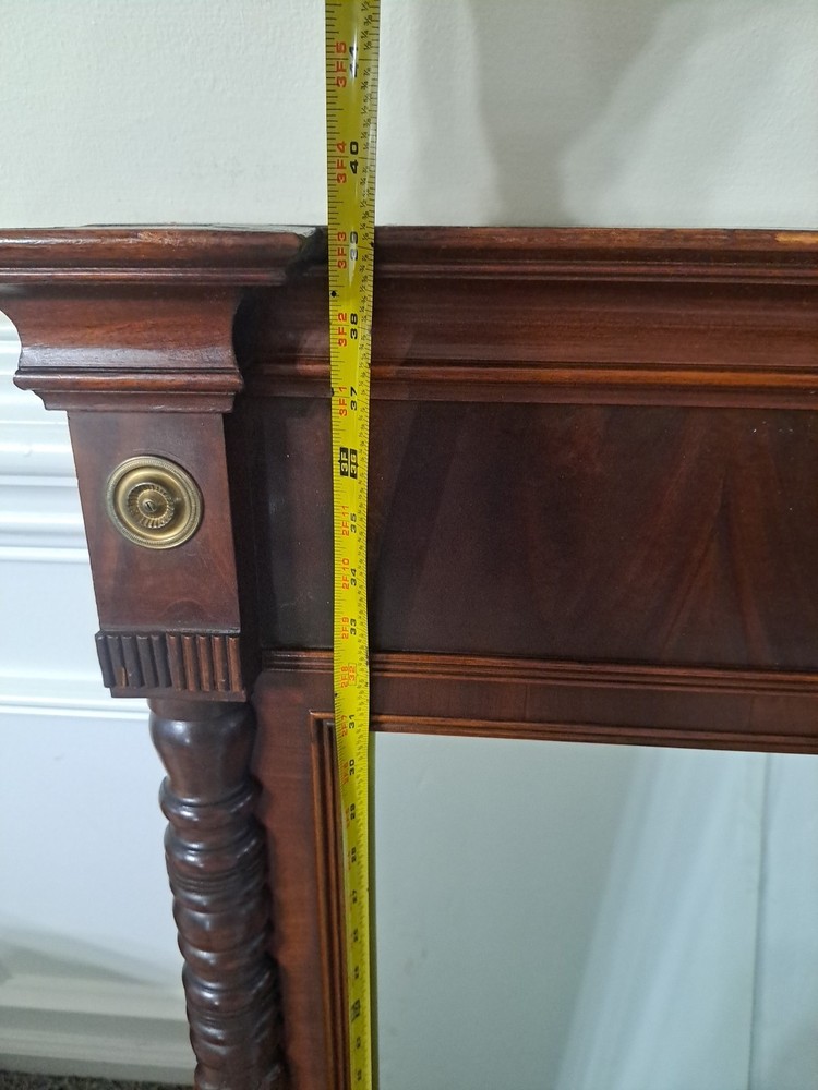 Antique American Empire Wall Console Mirror