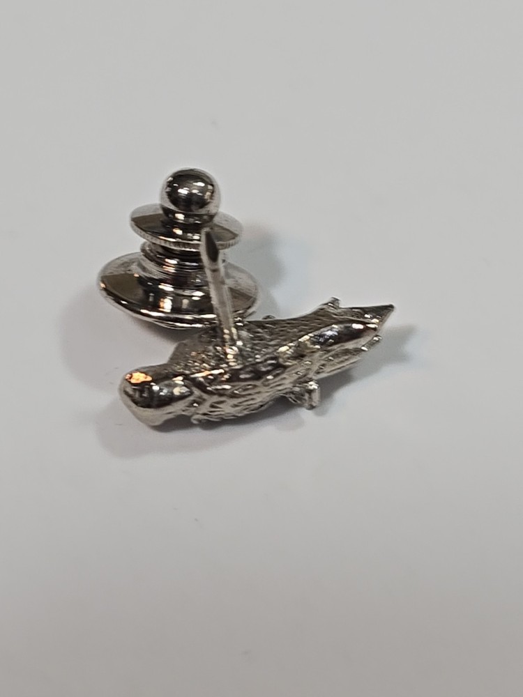 Parrot Lapel Pin Small 3-D Silver Color