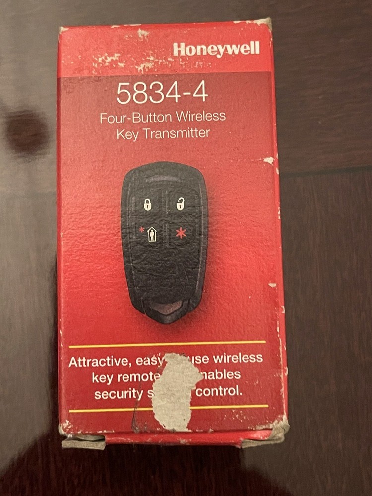 Honeywell 5834-4 4 Button Remote Control - Black