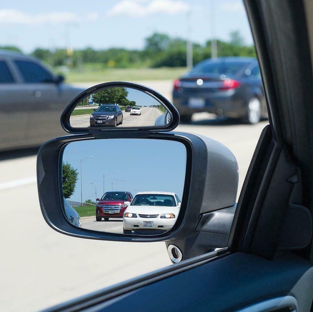 2pc Blind Spot Mirror Towing Reversing Driving Adjustable Wide Angle Car Van