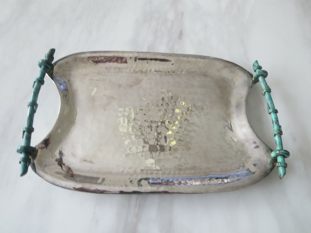 Rare EMILIA LOS CASTILLO SILVERPLATE TRAY SIGNED