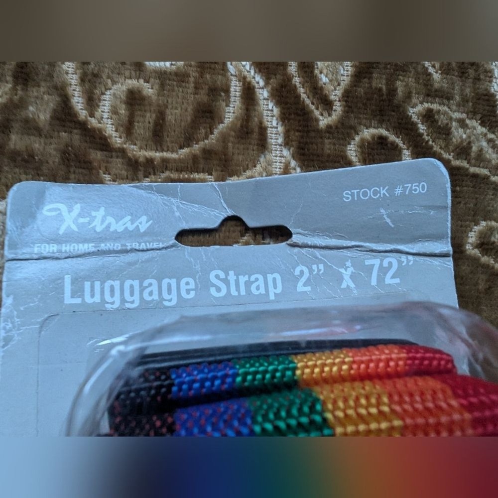 Vintage Rainbow Luggage Strap
