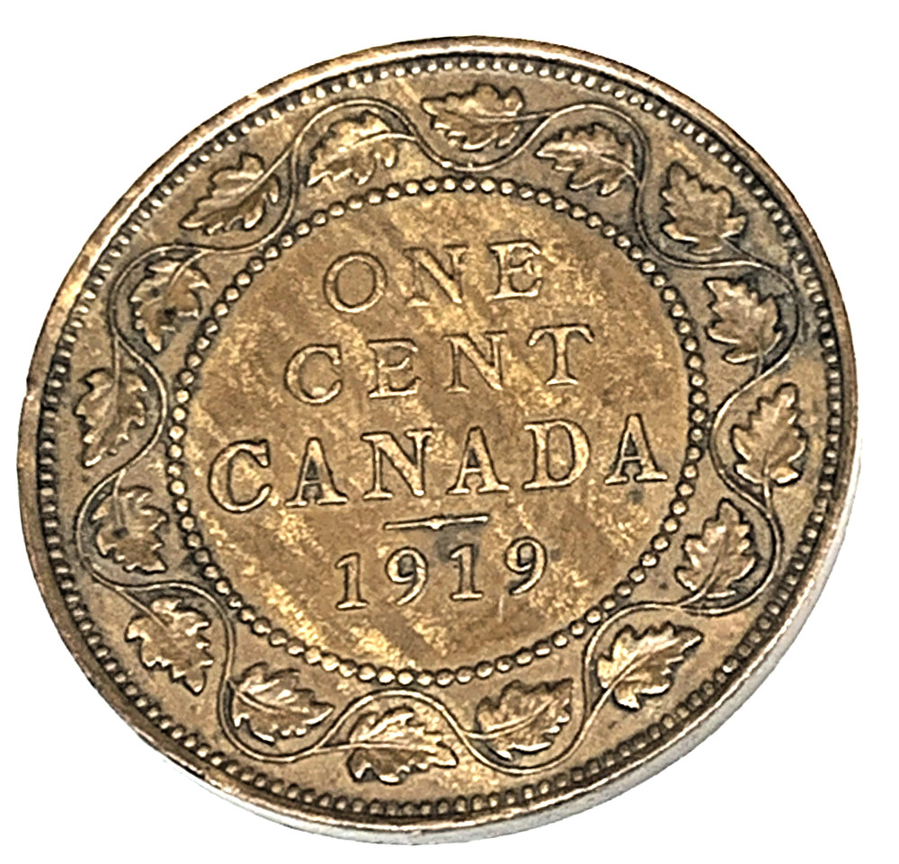 # C4320   CANADA      COIN,     LARGE CENT    1919