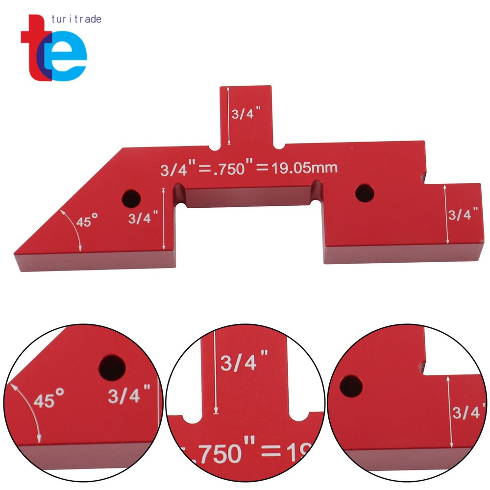 Setup Blocks Woodworking 14 Pcs Precision Aluminum Router Table Setup Bars