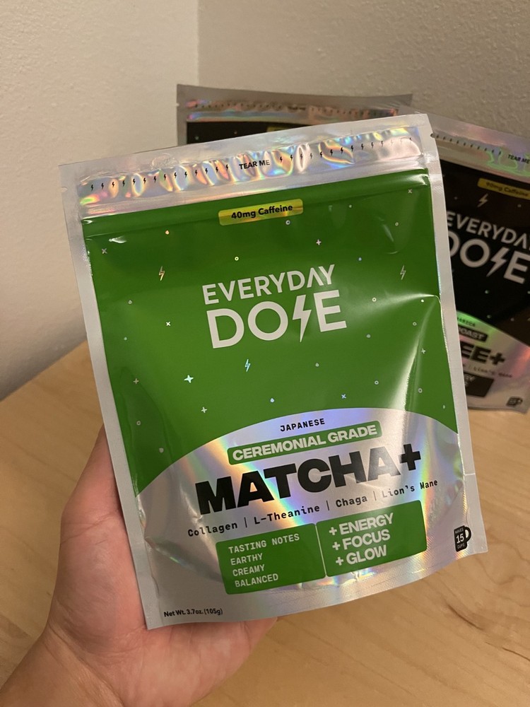 Everyday Dose Coffee+ BUNDLE Pack: Mild Roast, Medium Roast, Matcha Exp: 11/2027