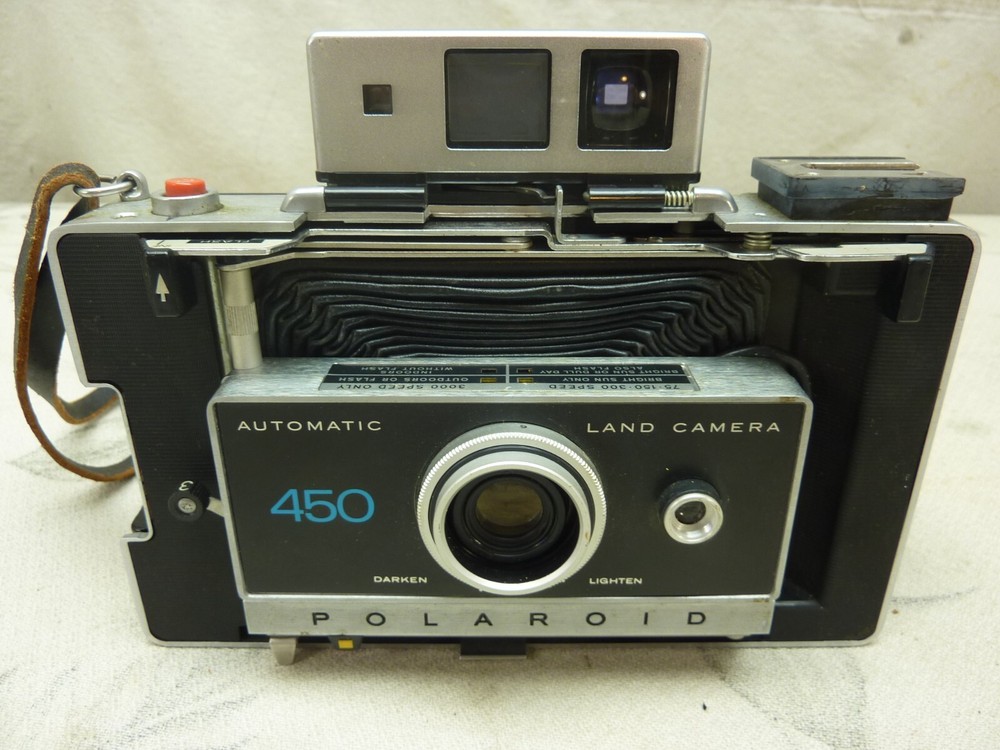 Vintage Polaroid 450 Automatic Land Camera with Manual