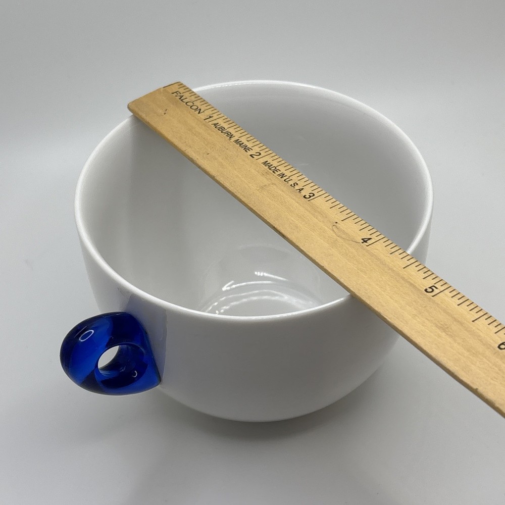 Biesse Cappuccino Mug Italy 70s Retro Blue Plastic Handle