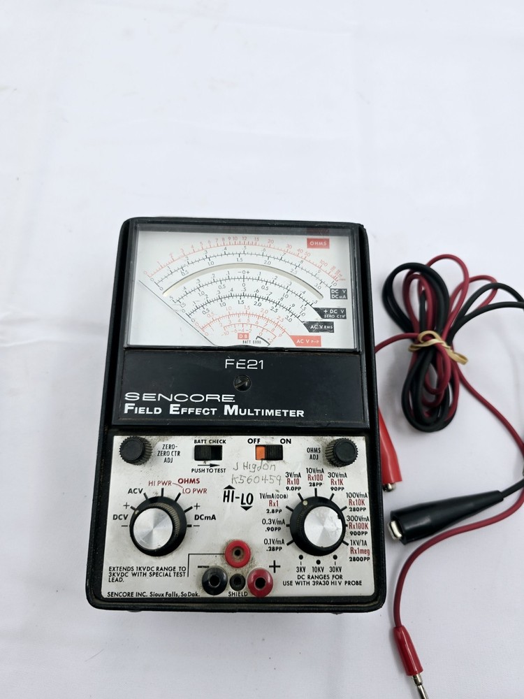 Vintage Sencore Field Effect Multimeter Meter FE21 USA
