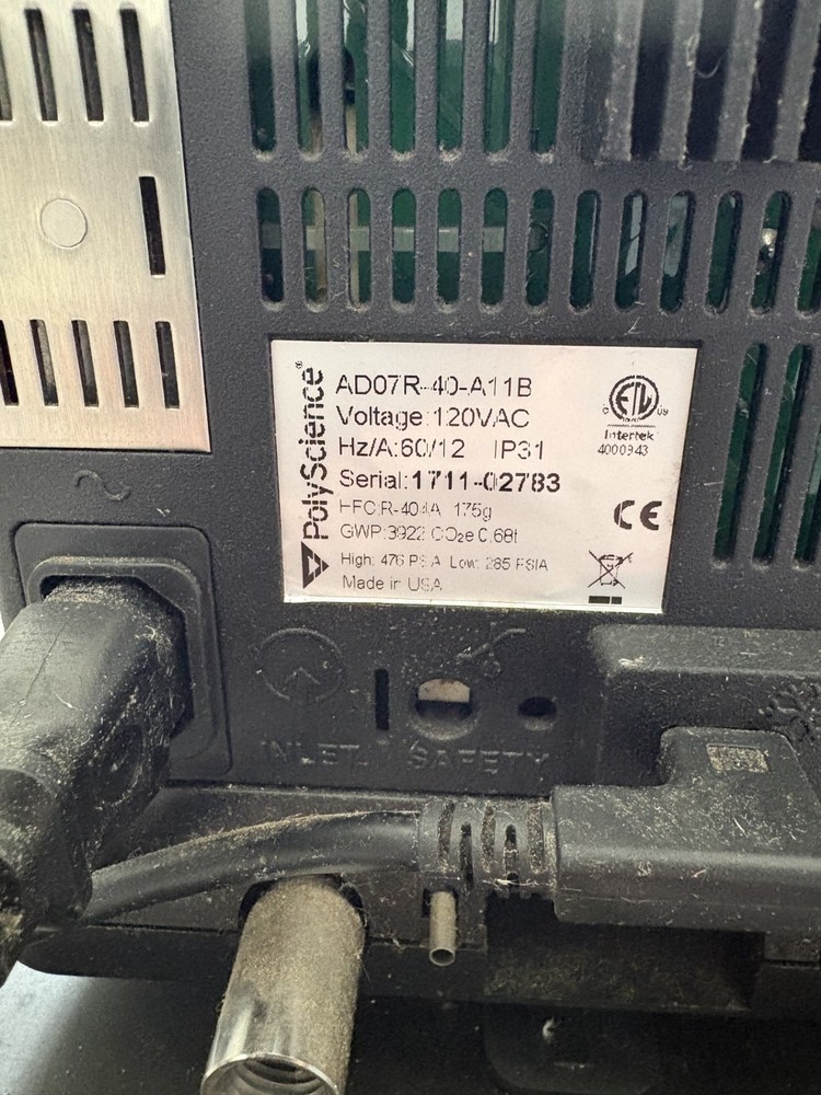 OPEN BOX BRAND NEW, PolyScience AD07R-40-A11B Recirculating Chiller -40C