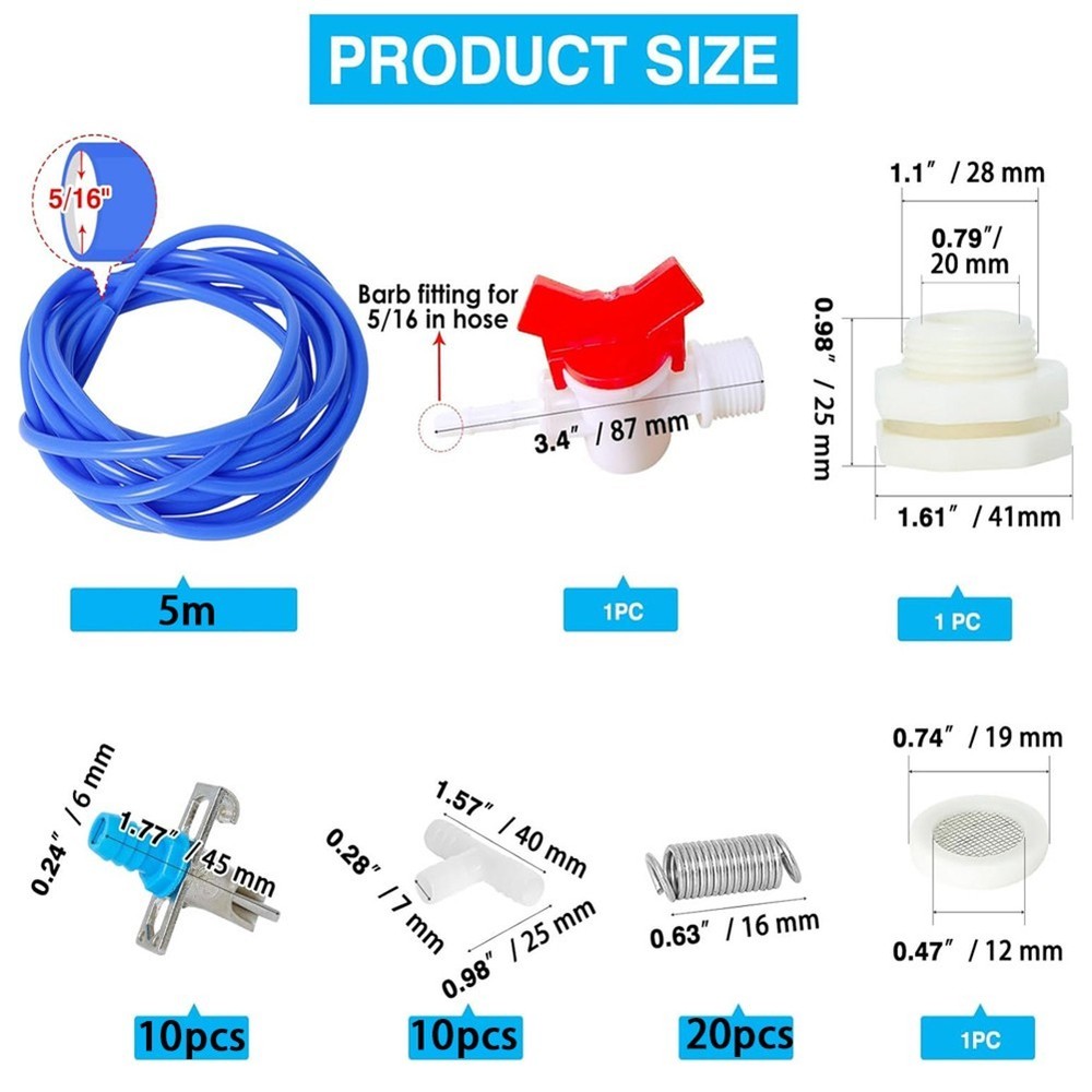 Automatic Nipple Drinker Hose Connector Kit Comprehensive Watering Solution