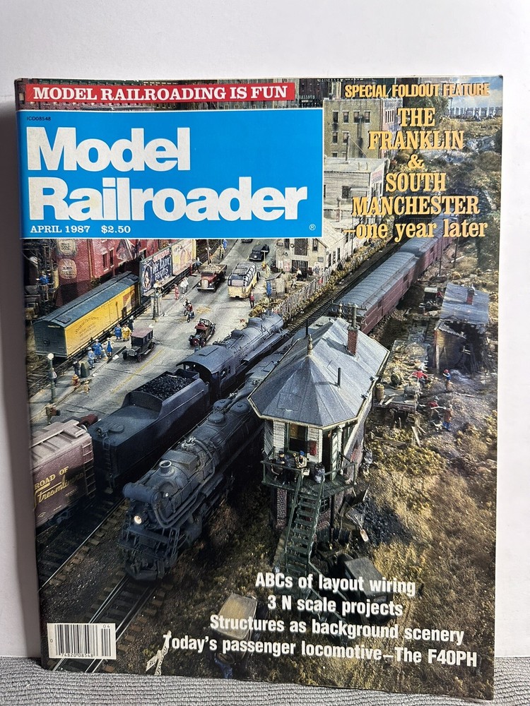 Model Railroader Magazine - April 1987 - Structures as Background Scenery