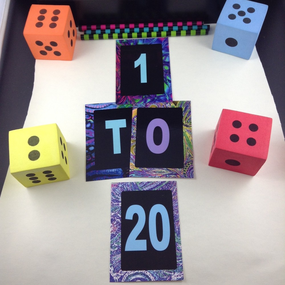 Rainbow Number Cards 1-20 40 Set Number Recognition Activities Games Learning