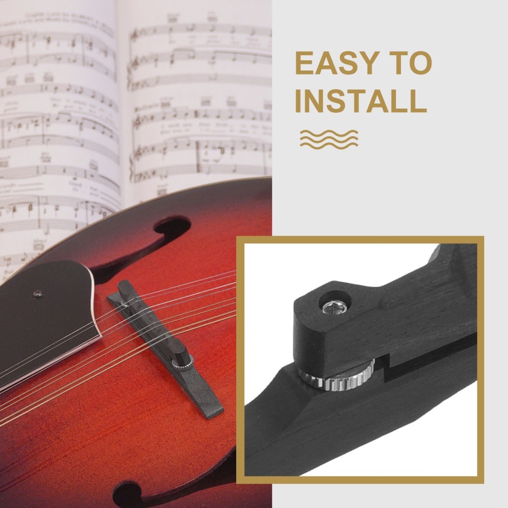 Mandolin Part Replacement Bridge Ebony Stringed Instrument Parts