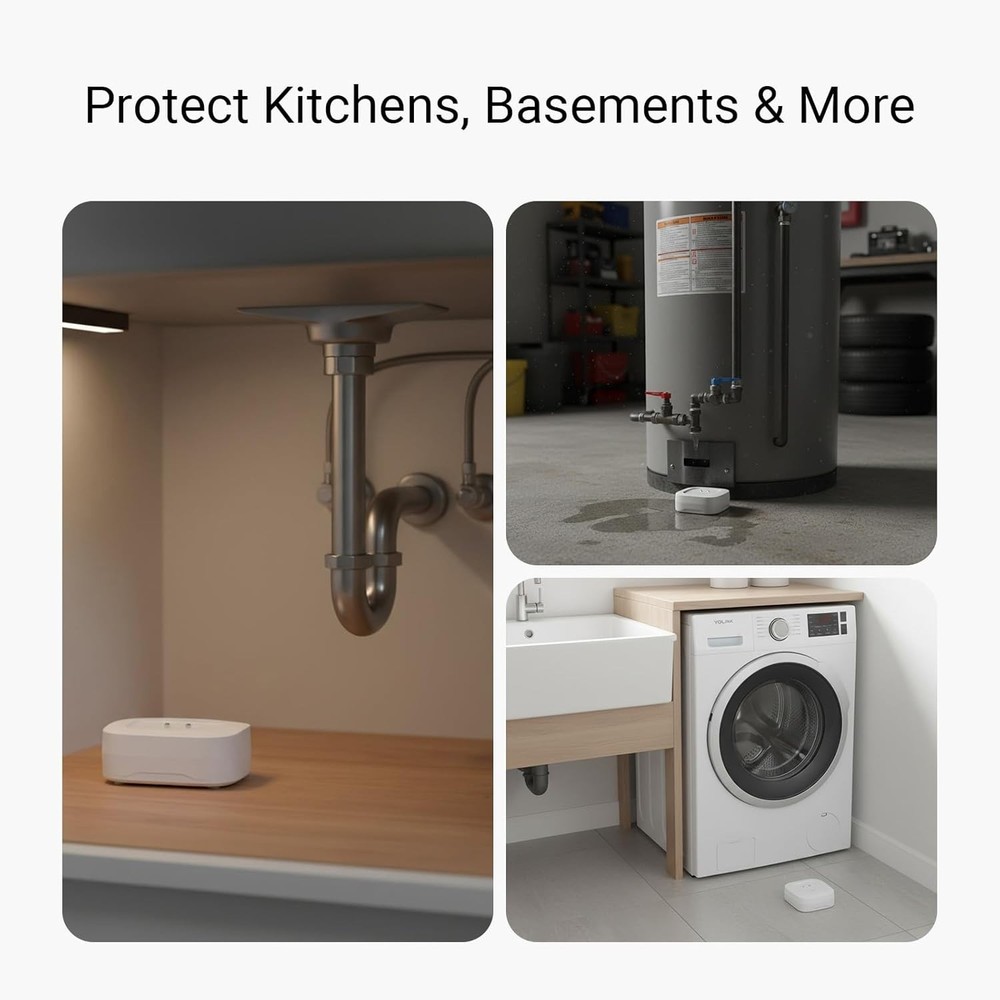 Complete Water Leak Detection & Protection Kit with Long-Range LoRa & Smart A...