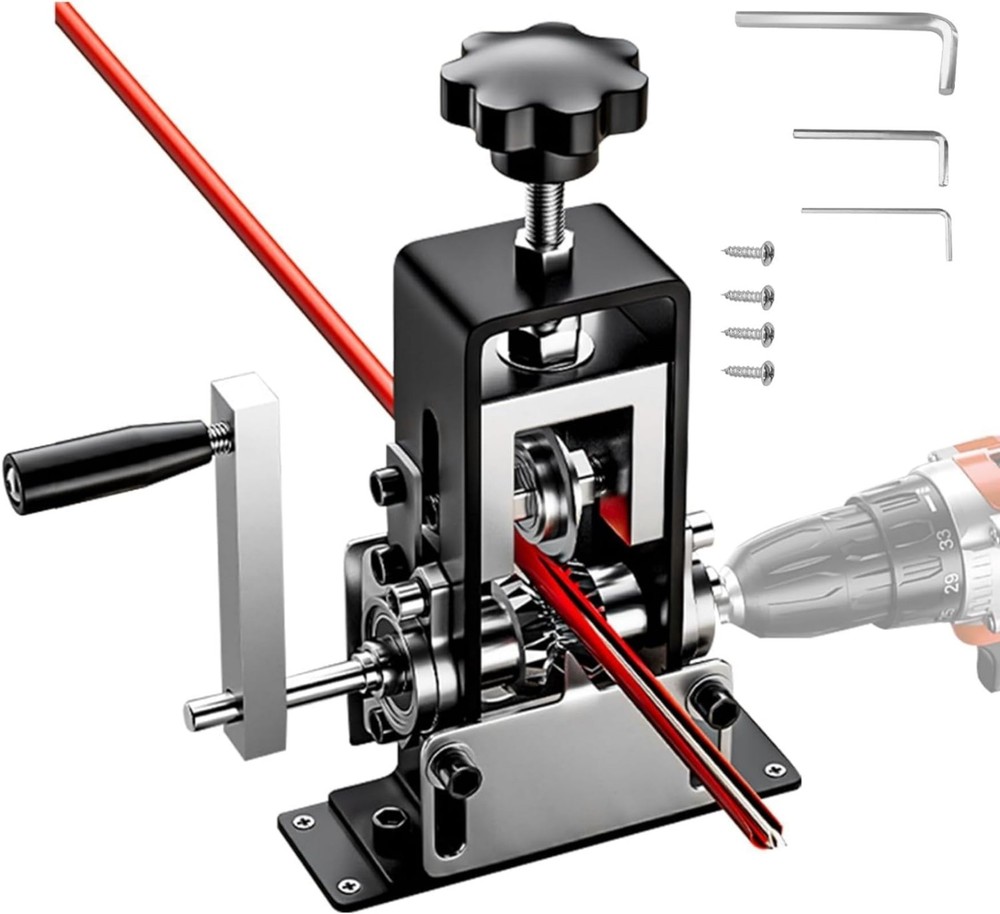 Manual Wire Stripping Machine for Scrap Copper - Drill Powered Hand Crank Tool,