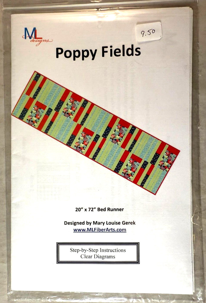 Poppy Fields - MLFibert Arts - MLG-106 - Pattern Only