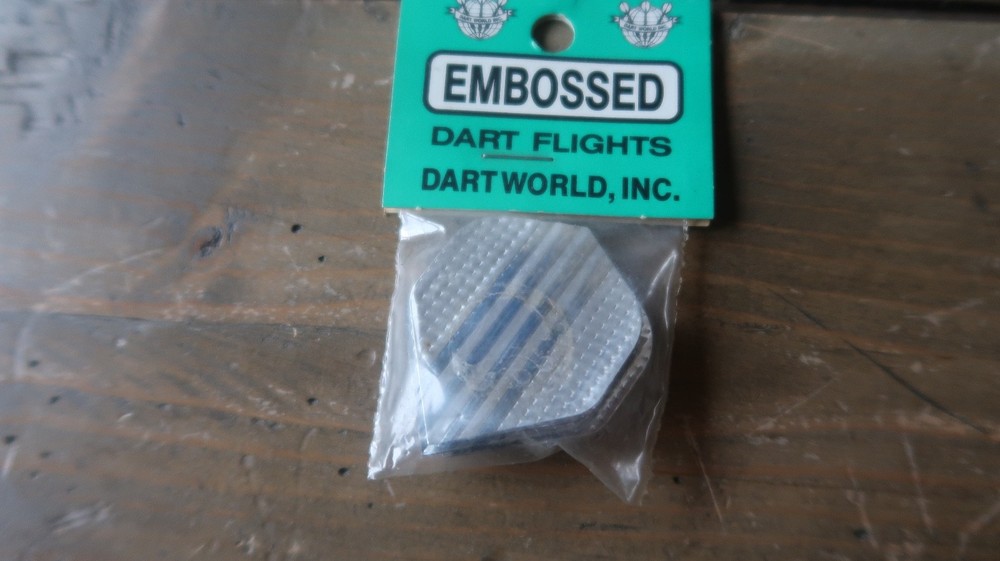 3 NEW Vintage Dart Flights EMBOSSED
