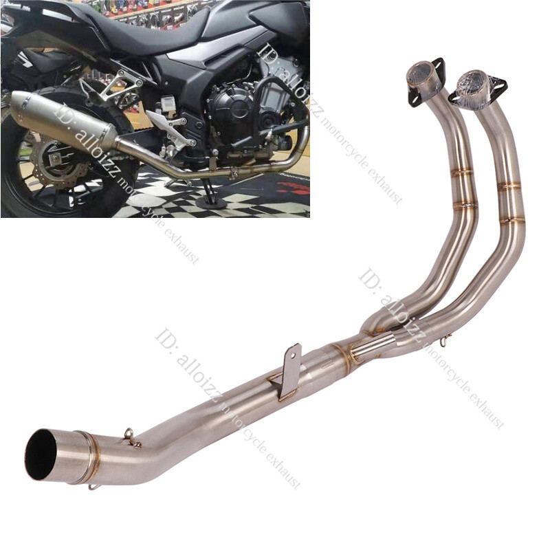 For Honda CB500X CB500F CBR500R Exhaust Header Link Pipe Full Modified System