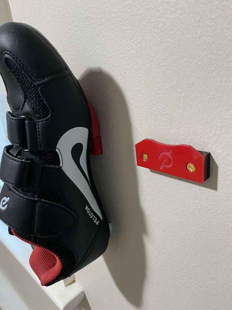Peloton cycling shoe wall mount holder