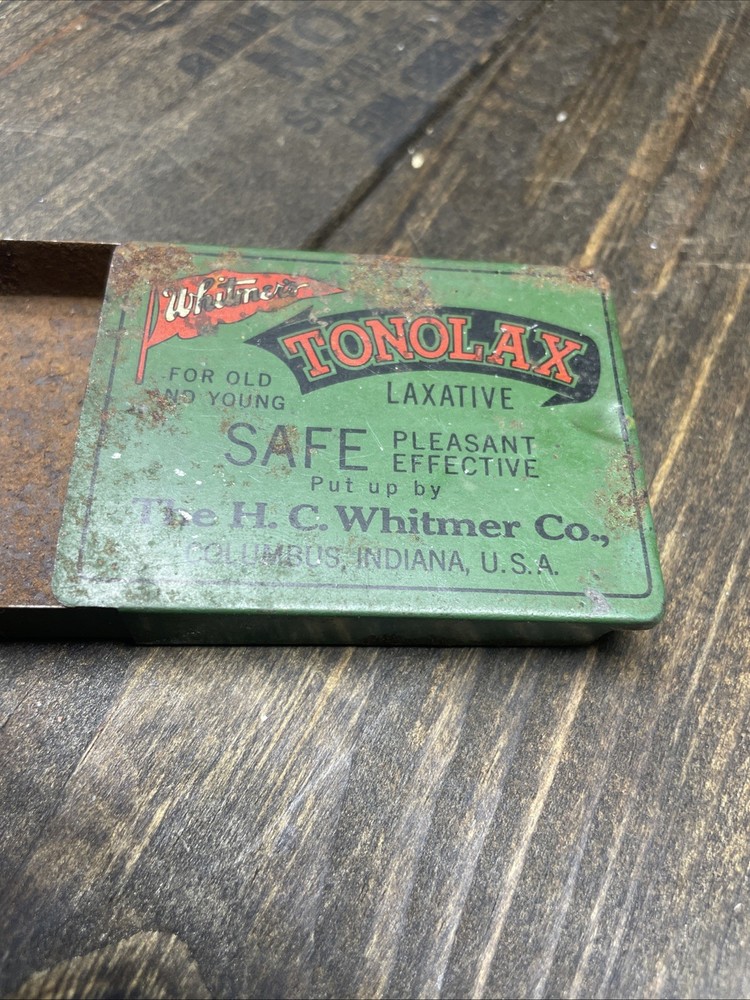 Vintage Original Tonolax Tin Laxative