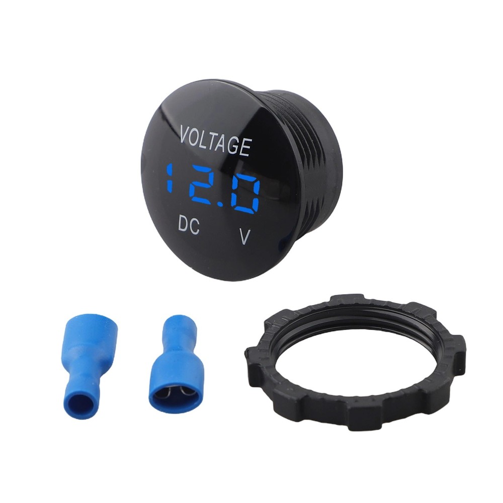 Easily Installable LED Digital Display Volt Meter for Various Vehicles